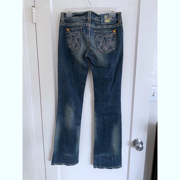 MEK Denim USA Size W27 34L Mykonos Distressed Jeans - Picture 2 of 4